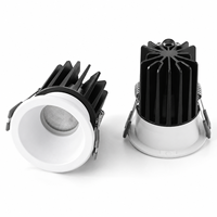 Spot LED encastré IP65 avec lentille réflectrice optionnelle pour éclairage de couloir d'hôtel et SPA