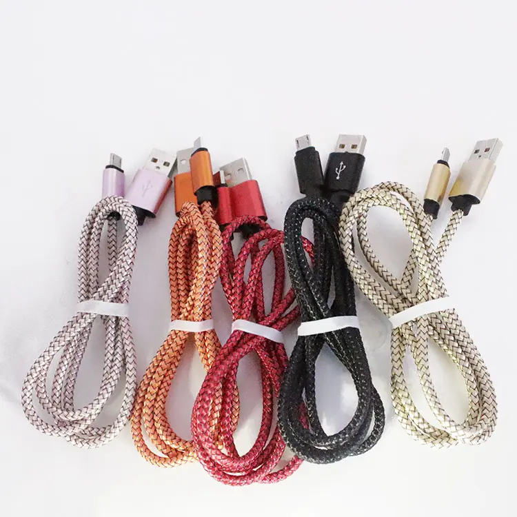 Professional Manufacturer Durable Type C USB Cable 2A Charging Cable 1m Nylon USB cable