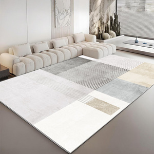 Alfombra Moderna de Diseño Geométrico, Rectangular, Antideslizante, Lavable, para Cocina, Baño, Entrada, Balcón, Patrón de Imitación de Cachemira H 1486 - Product Image 2