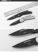 Petit couteau de poche pliable en acier inoxydable avec clip pour la survie tactique en plein air et l'EDCW