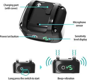 <span class=keywords><strong>Collier</strong></span> de dressage <span class=keywords><strong>anti</strong></span>-<span class=keywords><strong>aboiement</strong></span> rechargeable multifonctionnel IPetDog à bas <span class=keywords><strong>prix</strong></span> - Product Image 6