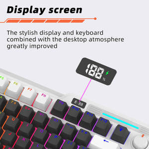 Nouveau clavier de jeu mécanique USB filaire RVB rétroéclairé 83 touches avec écran rotatif et interrupteurs <span class=keywords><strong>Cherry</strong></span>/<span class=keywords><strong>Gateron</strong></span>/Kailh – Ventes Flash 2026 - Product Image 2