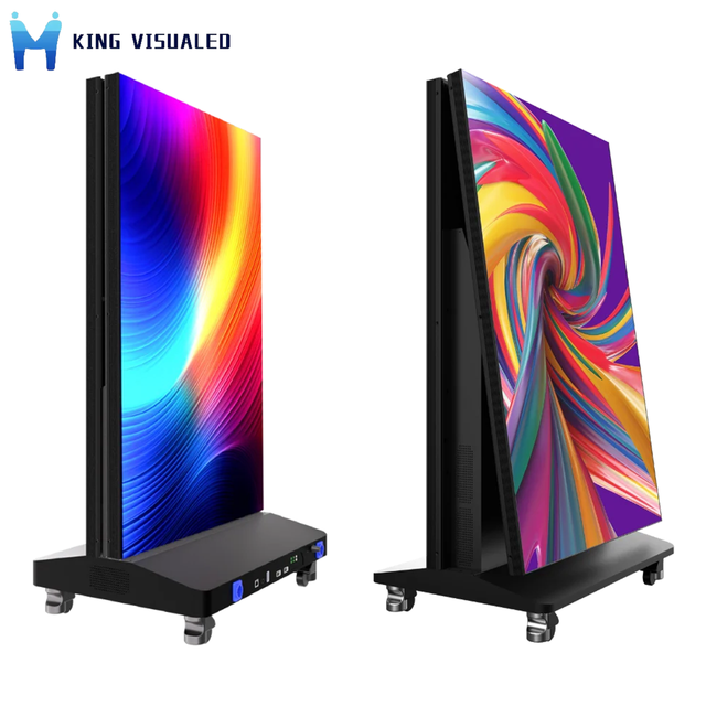 GOB P2.5 640X1920mm Foldable Led Poster Screen Seamless Splicing Advertisement Screen High Brightness Foldable Display