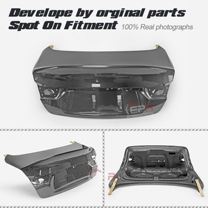 2016-2020 Infiniti Q50 V37 EPA Tipo Lujo, Decoración Trasera de Fibra de Carbono para Maletero con Fácil Instalación para Facelift (Marca EPR) - Product Image 5