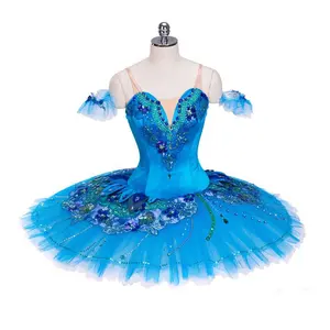 Mädchen Kleid Erwachsenen Blue Bird Variation Prinzessin Florina Bühnen kostüm Kinder Hellblau Vogel Ballett Tutu Kostüme profession elle Tutu