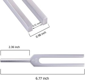 Tenedor de afinación de alta calidad de 528Hz, Solfeggio, reparación de ADN, instrumento Musical curativo, martillo de silicona, paño de limpieza - Product Image 4