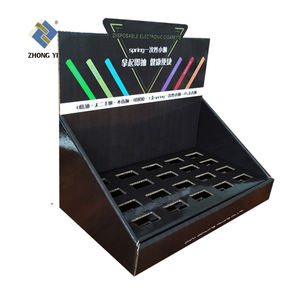 Mostrador corrugado, estante de mostrador de cartón para maquillaje, soporte de exhibición de mostrador cosmético, soporte de exhibición de papel - Product Image 5