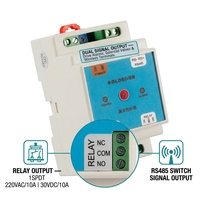 Detector de Fugas de Agua Su Kacak Dedektr RS485 Modbus TCP, Cable de Detección de 500m, Relé, Riel DIN, 12-24VDC, Sistema de Alarma con Reinicio Automático