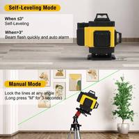 Niveau laser professionnel pour marquage au sol et mural, kit de niveau laser à faisceau vert auto-nivelant 360° pour travaux de construction