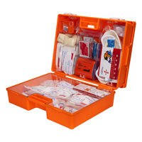 Firstar Factory Firstar Logo Portable ABS Trousse de premiers soins Mallette de rangement médicale certifiée CE 40x30x15cm pour la maison et l'extérieur