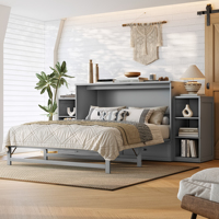 Lit Murphy pleine grandeur, mural et au sol, avec coussin. Livraison rapide. Expédition directe depuis l'entrepôt américain. Prise en charge du dropshipping.