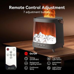 Lámpara de Aroma con Forma de Llama Creativa, Luz Ambiental LED, Decoración de Escritorio, Regalo, Humidificador - Product Image 4