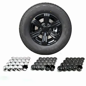 Vente en gros de capuchons de protection anti-poussière pour écrous de roue de voiture de taille hexagonale 17mm/19mm/21mm