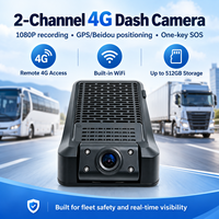 Caméra embarquée 4G personnalisée OEM/ODM 1080p double objectif avec GPS, Beidou et alarme d'urgence SOS pour la gestion de flotte de camions
