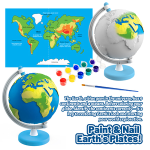 Modelo de Tierra de Plástico, Mapa del Mundo, Globo Interactivo de Geología, 22 cm, Modelo para Aula, Enseñanza de Geografía, Juguetes Educativos STEM, Recursos Didácticos - Product Image 4