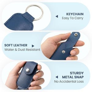 Étui en cuir PU pour clé <span class=keywords><strong>USB</strong></span>, vente en gros d'usine, étui anti-perte pour clé <span class=keywords><strong>USB</strong></span>, pochette de rangement portable pour clé mémoire - Product Image 3