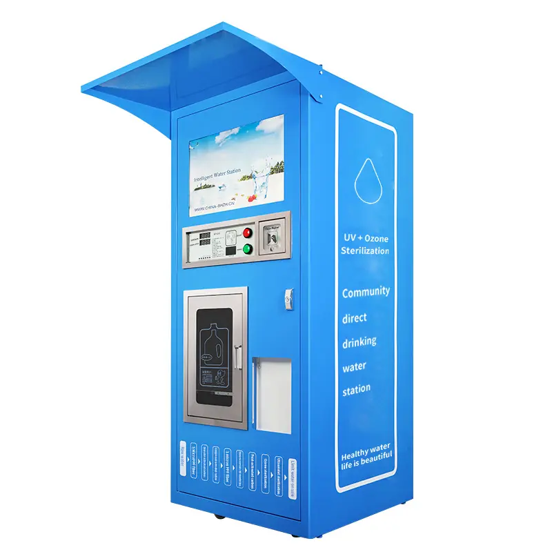 Reverse Osmosis Small Refill Ro Drinking Purified Bottled Water Vending Machine For Drinking Water 800G