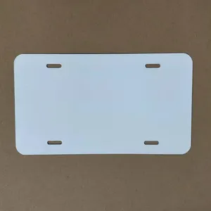 USA Warehouse Free Shipping 6''*12'' Aluminum Sublimation License Plate Blank Car Number Plate Support Customize Size And Shape