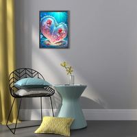 30*40cm 5d Diamant Peinture En Gros Saint Valentin Amour Combinaison Peinture Décorative Salon Peinture Suspendue