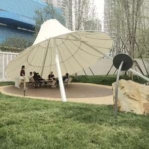 Tenda a forma di fiore speciale baldacchino impermeabile in tessuto per <span class=keywords><strong>tende</strong></span> in acciaio per Resort all'aperto Hotel campeggio in vendita - Product Image 4