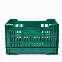 Caisse en plastique à mailles de haute qualité, grande capacité, recyclable, empilable, pour le stockage agricole
