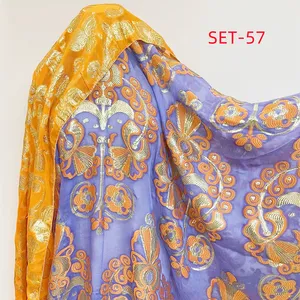 Lurex Fabric Gradient Bright Jacquard Silk Stage Fabric Polyester Lurex Fabric