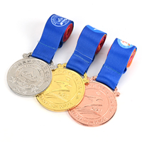 Medalla de Fútbol 3D Personalizada con Logotipo Impreso, Fabricación de Medallas de Oro, Medalla de Recuerdo para Deportes a Gran Escala