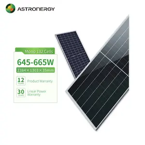 ASTRONERGY alta eficiência 645w 650w 655w 660w 665w painel solar