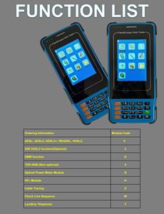 S600 SENTER ADSL2/35B VDSL2 /xDSLテスター (TDR付き) 4km OPM VFLオプションの大容量バッテリーvdtdrケーブル障害ロケーター - Product Image 4