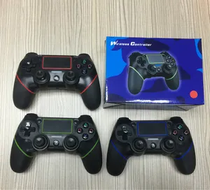 定制PS4无线控制器操纵杆游戏手柄，用于PS4 BT振动，带USB可充电游戏手柄