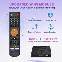Boîtier TV Octa Core Super avec accès gratuit à vie, lecteur multimédia en streaming 4+64 Go, 8K Ultra HDR10+, WiFi6, Android 11, Smart Vseebox V3 Plus