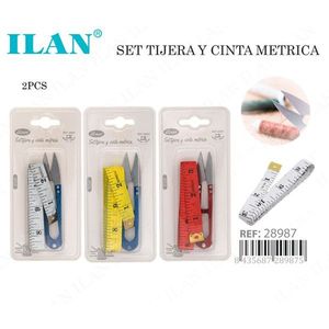 Set di Forbici e Metro a Nastro Ilan, 2 Pezzi, Strumenti per Cucito e Artigianato - Product Image 3