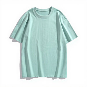 Camiseta de Hombre Oversize al por Mayor de Fabricante OEM, 280G, 100% Algodón, Hombro Caído, Estampada - Product Image 1