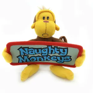 중국 뜨거운 판매 맞춤형 봉제 장난감 원숭이 마스코트 봉제 인형 장난감 귀여운 장난 꾸러기 원숭이 봉제 인형
