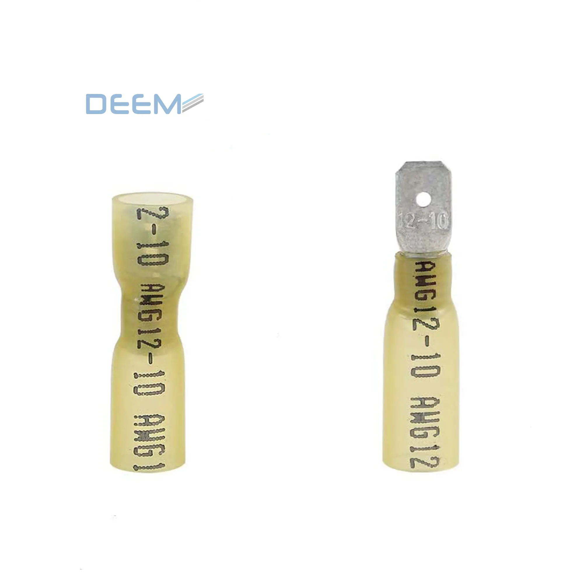 Male Connector DEEM Heat Shrink Crimp Connector Female And Male Connectors With Hot Melt Adhesive Heat Shrink Wire Connectors