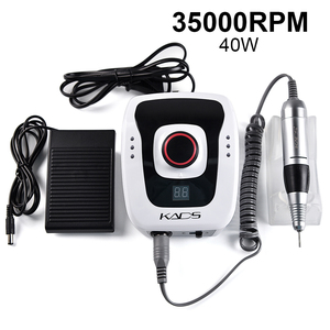 เครื่องเจียรเล็บไฟฟ้า 35W 35000 รอบต่อนาที แบบพกพา ทำจากพลาสติก สำหรับทำเล็บมือ เล็บเท้า ตะไบเล็บ ตัดแต่งเล็บ ใช้ในร้านเสริมสวยหรือที่บ้าน สำหรับงานศิลปะบนเล็บ - Product Image 1
