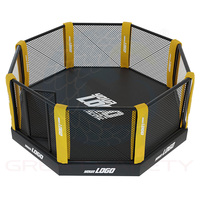 Plateforme de cage de compétition MMA de qualité professionnelle avec cadre tubulaire carré, passerelle de 50-100 cm, 1 m de large, robuste et durable, équipement d'arts martiaux