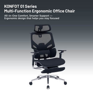 <span class=keywords><strong>Chaise</strong></span> <span class=keywords><strong>de</strong></span> <span class=keywords><strong>bureau</strong></span> exécutive ergonomique moderne <span class=keywords><strong>de</strong></span> luxe en maille avec repose-pieds inclinable multifonctionnel et base en aluminium - Product Image 1