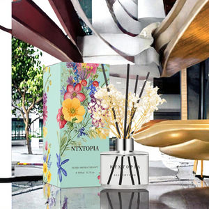 Custom 200ml Eco-friendly Handmade Glass Liquid Home Fragrance Decor <b>Reed</b> <b>Diffuser</b> Air Freshener Dried Flower Aromatherapy - Product Image 3