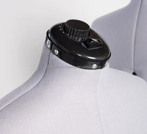 Maniquí Femenino de Medio Cuerpo al por Mayor, Negro Grisáceo, Ajustable, Mesa de <span class=keywords><strong>Corte</strong></span> con Aguja para Sastre <span class=keywords><strong>y</strong></span> Modista, Hecho de Plástico - Product Image 3