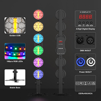 Mini projecteur linéaire vintage 6 LED COB RGB 3-en-1 DMX512 pour scène, éclairage rétro pour DJ, concert, fête, mariage, boîte de nuit