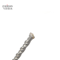 Foret à percussion FEIDA de haute qualité 5,5 mm 6 mm pour béton et maçonnerie, en acier double carbure CNC, en acier rapide, compatible SDS Plus