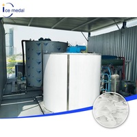 Máquina de Hielo en Escamas para Procesamiento de Pescado con Producción Automática de Hielo en Acero Inoxidable