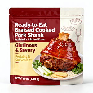 Sachet rétractable en aluminium imprimé sur mesure, résistant aux perforations, haute barrière et étanche, pour viande <span class=keywords><strong>de</strong></span> <span class=keywords><strong>porc</strong></span> braisée prête à consommer - Product Image 3