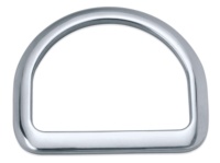 Boucle d'anneau en D en alliage de zinc soudée nickelée en métal pour des sangles de sac
