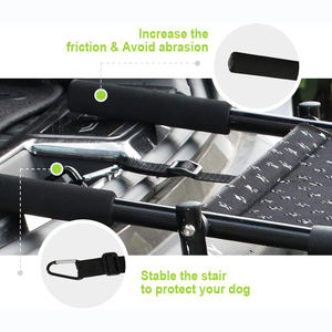 <span class=keywords><strong>Escalier</strong></span> de voiture pour chien, cadre métallique antidérapant et pliable, marches pour chien moyen et grand, <span class=keywords><strong>rampe</strong></span> pour chien Portable et légère - Product Image 5