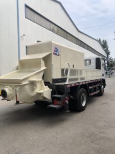 MINLE Dieselbetriebene LKW-Montierte Betonpumpe mit Ausleger 200m Vertikal/1000m Horizontal Förderung 50m/h für Großbaustellen - Product Image 6