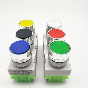 Interrupteur à bouton auto-réinitialisable / autobloquant Lay37-11bn Bouton plat 22mm Y090 - Product Image 3