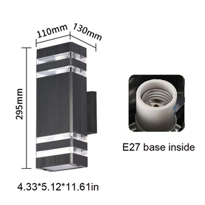Đèn chiếu sáng hiện đại IP65, đèn chiếu sáng lên xuống/Đèn ngoài trời/Đèn gắn ngoài trời cho khách sạn biệt thự, đèn sân vườn chống nước, đèn tường ABS - Product Image 2