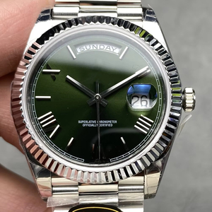 Reloj Mecánico de Lujo de Super Calidad, Resistente al Agua, 40 mm, Fábrica KF, Acero 904L, Movimiento 2836, 228239, Peso 215 g, Verde, Números Romanos - Product Image 1